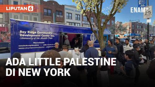 VIDEO: Asyiknya Ngabuburit di Little Palestine Kota New York