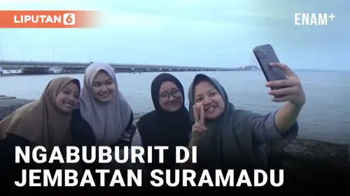 VIDEO: Menikmati Sensasi Ngabuburit di Jembatan Suramadu