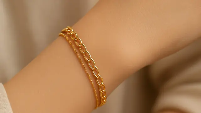 AModel Gelang Emas yang Cocok untuk Tangan Kecil/Ilustrasi gambar oleh AI