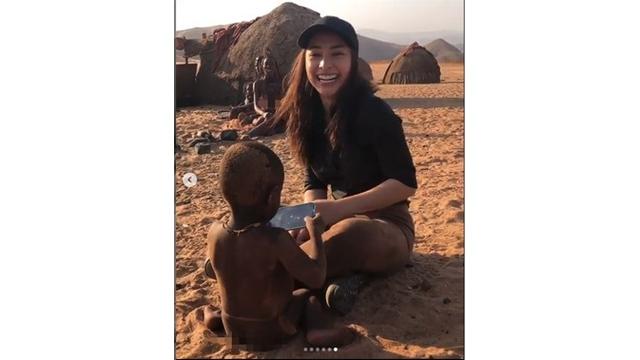 7 Momen Seru Nikita Willy Liburan di Afrika Selatan, Akrab dengan Anak Suku