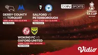 Link Live Streaming First Round FA Cup 2022-2023 di Vidio, 16 sampai 17 November