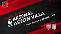 Arsenal vs Aston Villa (Liputan6.com/Abdillah)