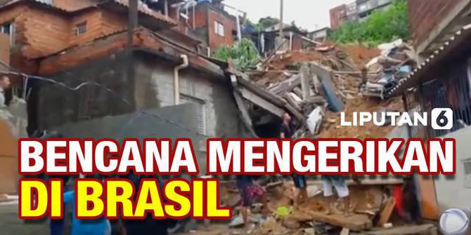 VIDEO: Banjir dan Longsor Renggut Belasan Nyawa di Brasil