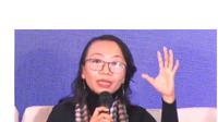 Sekretaris Jenderal Aliansi Jurnalis Independen (AJI), Ika Ningtyas dalam Seminar Nasional Kolaborasi Melawan Disinformasi