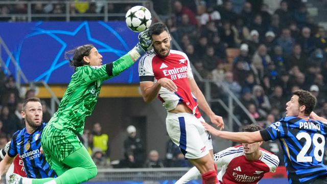 Foto: Kukuhnya Benteng Pertahanan Inter Milan yang Membuat Penyerang Arsenal Angkat Tangan
