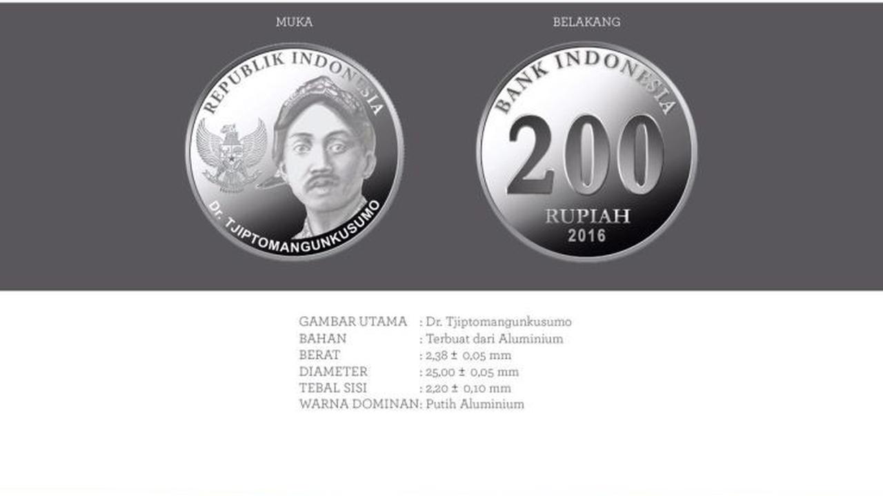 Uang rupiah baru pecahan Rp 200 logam. (Foto: BI)
