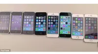 Foto: iPhone 6 vs iPhone Lawas (youtube.com)