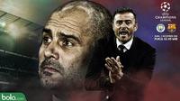 Liga Champions_Manchester City Vs Barcelona_Pelatih (Bola.com/Adreanus Titus)