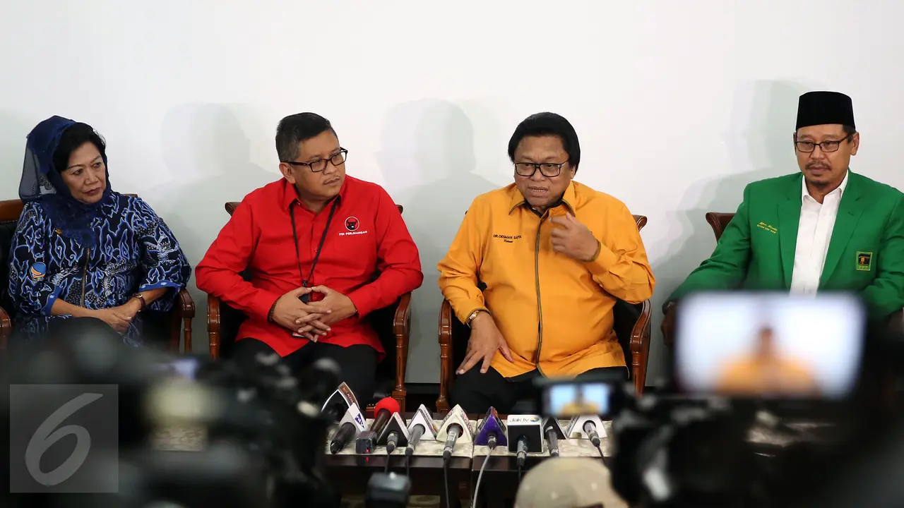 Parpol pendukung Ahok-Djarot