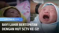 Merayakan ulang tahun ke-32, SCTV memberikan kejutan kepada bayi yang lahir hari ini, bertepatan dengan HUT SCTV pada 24 Agustus 2022. Hadiah biaya persalinan sebesar Rp 5 juta dan sejumlah perlengkapan bayi, sangat disyukuri orang tua bayi.