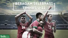 Beragam Selebrasi Timnas Indomesia Selama SEA Games 2017