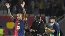 Berkat hasil ini, Barca pun bangkit usai menderita kekalahan di matchday pertama lalu. Sementara itu, Young Boys kembali menelan kekalahan telak dan terpuruk di dasar klasemen. (AFP/Josep Lago)