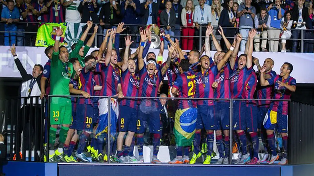 Euforia Kemenangan Barcelona Sang Juara Liga Champions 2015