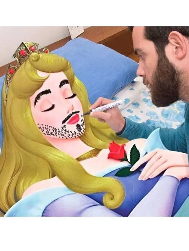 Pria Ini Edit Fotonya dengan Karakter Disney, 6 Hasilnya Bikin Ngakak
