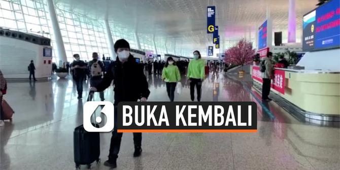 VIDEO: Bandara Wuhan Buka Kembali Setelah Lockdown Dicabut