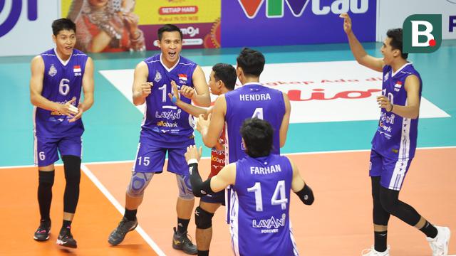 Foto: Ketangguhan Tim voli Indonesia saat Lumat Vietnam di SEA VLeague 2023