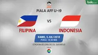Jadwal Piala AFF U-19, Filipina vs Indonesia. (Bola.com/Dody Iryawan)