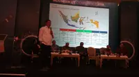 Menkominfo Rudiantara di acara Indonesia LTE Conference 2018. Liputan6.com/Tommy Kurnia