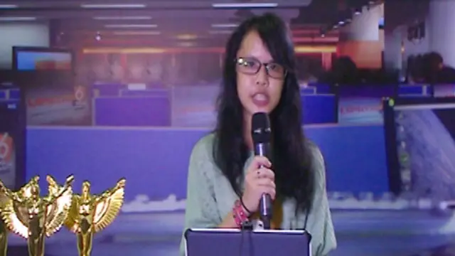 Nadia Putry Pengunjung dan Peserta Presenter di Indonesia Broadcaster Expo 2013