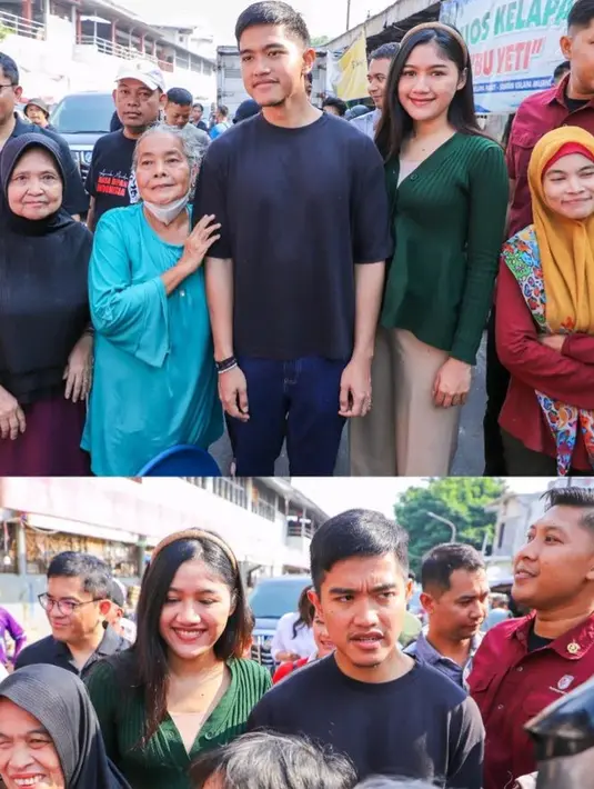 Erina juga bergaya kasual mengenakan cardigan hijau emerald dipadukan celana coklat. Ia pun mengenakan bando favoritnya.  [@psi_id]