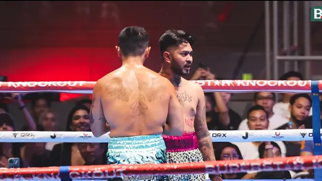 Potret Onadio Leonardo tanding tinju lawan Bobby Saputra