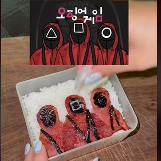 Viral Video Kakak Membuat Bekal Makan Siang Bertema Squid Game untuk Adiknya