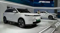 Jaecoo J5 EV debut dunia di Indonesia tepatnya di IIMS 2025. (Liputan6.com / Septian Pamungkas)
