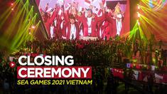 Berita video closing ceremony SEA Games 2021 berlangsung meriah dan "pecah"!, Senin (23/5/2022) malam hari waktu setempat.