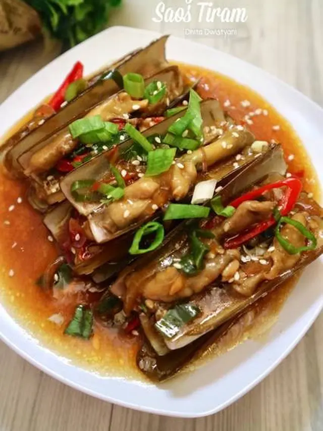 Kerang bambu saus tiram
