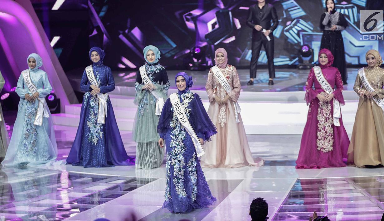 FOTO Top 10 Finalis Puteri Muslimah Asia 2018 ShowBiz Liputan6com