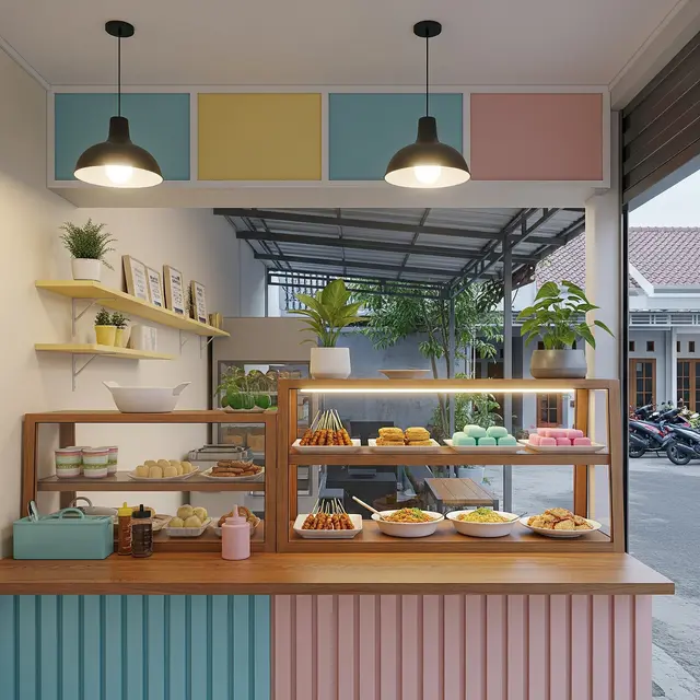 9 Desain Warung Makan Rumahan Ukuran 3x4 Meter Sederhana tapi Rapi, Menarik Pelanggan
