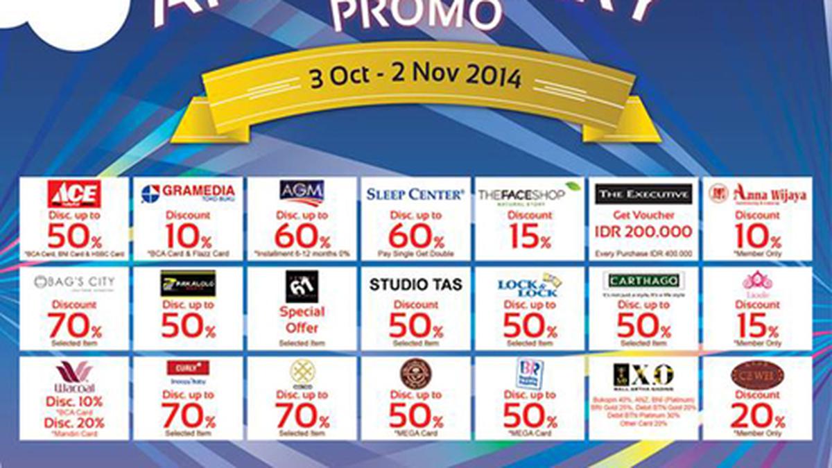 Mal Artha Gading Ultah, Gerai Beri Diskon Belanja 90 Persen - Lifestyle ...