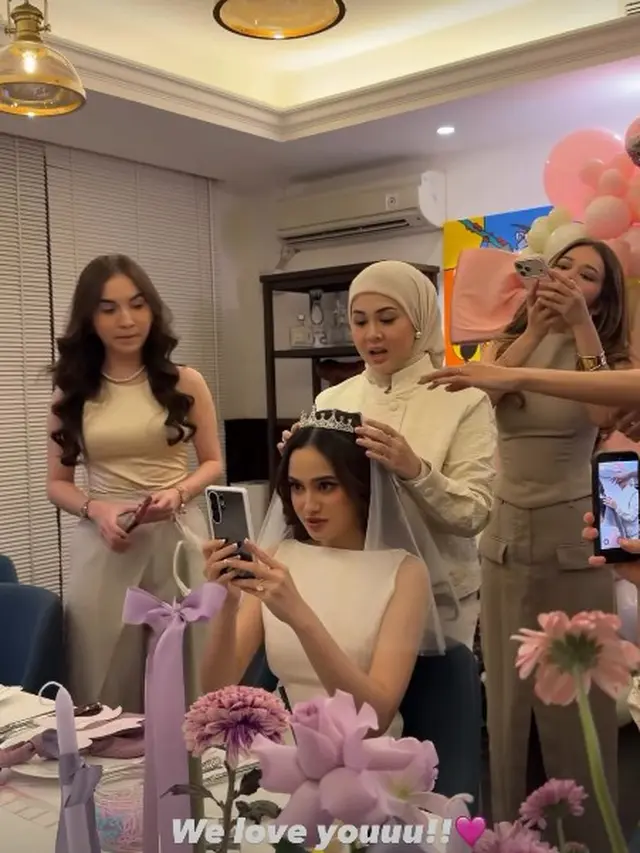 Dekorasi Bridal Shower Syifa Hadju (Foto: Instagram @syifahadju)