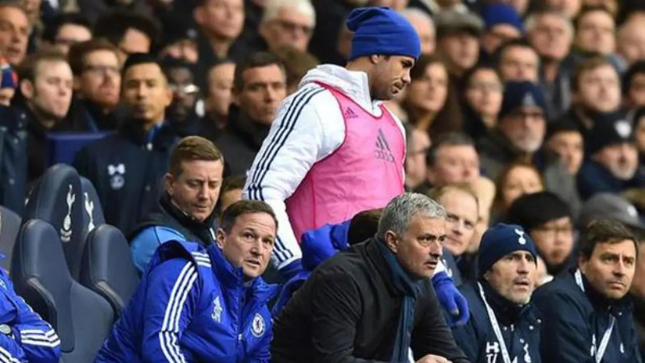 Diego Costa dan Jose Mourinho
