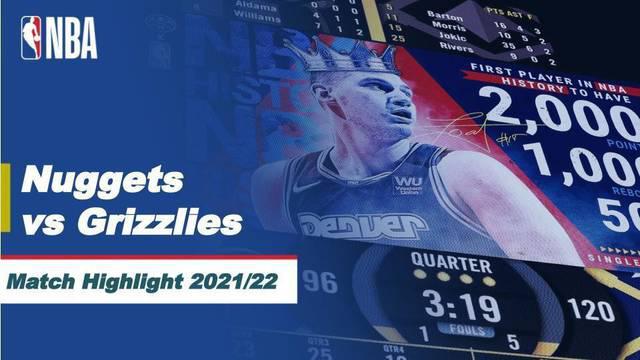 Berita video highlight NBA 2021-2022 pertandingan antara Denver Nuggets melawan Memphis Grizzlies, yang dimenangkan oleh Nuggets dengan skor 122-109. Kemenangan ini membawa Nuggets lolos ke babak playoff.