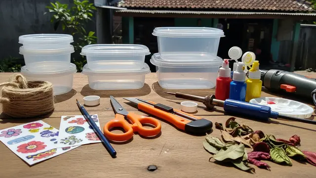 Cara Membuat Pot Tanaman dari Thinwall Bekas