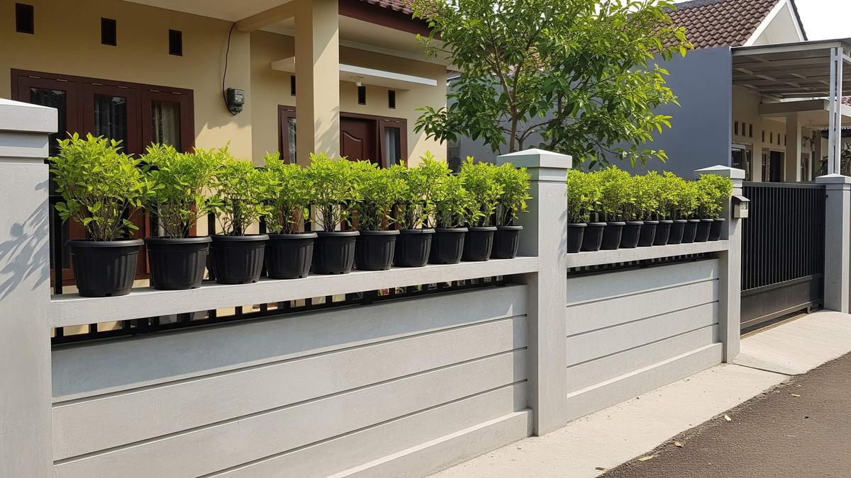 15 Model Pagar Rendah untuk Rumah Mungil Biar Tampak Lega, Estetik dan Fungsional