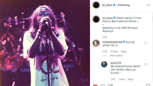 Unggahan Ari Lasso. (Foto: Instagram ari_lasso)