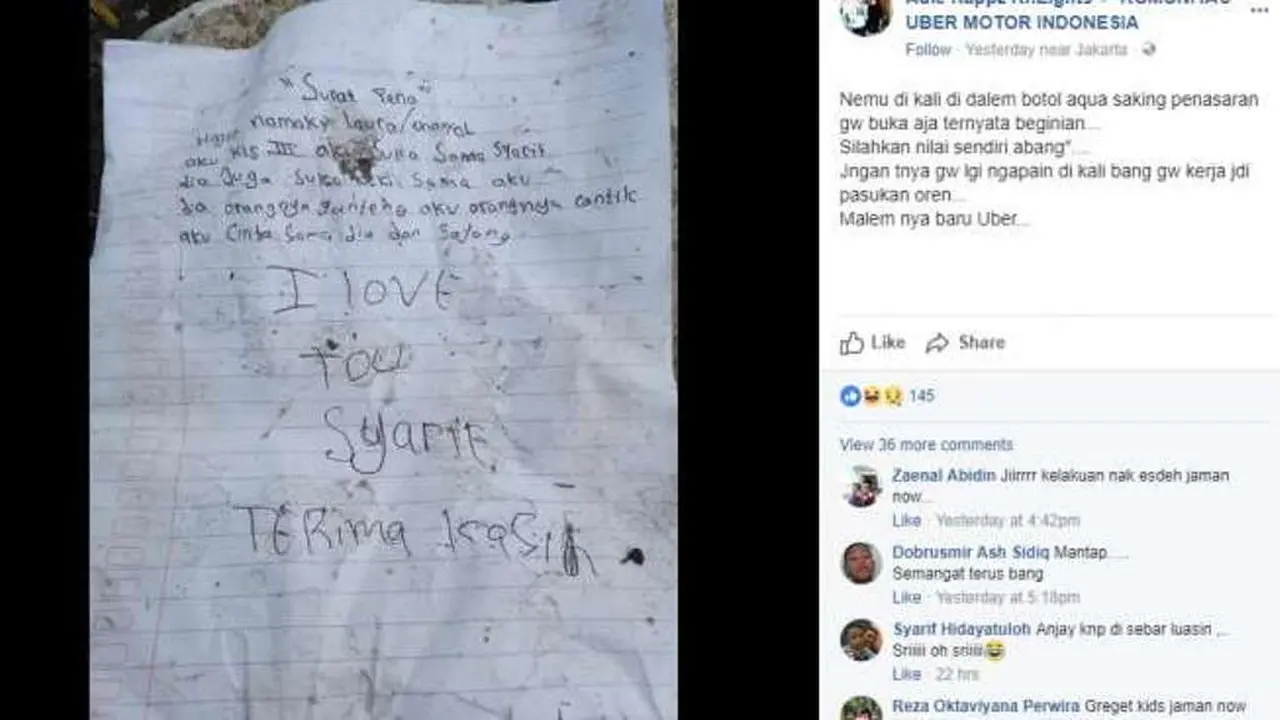 [Bintang] Surat Cinta dalam Botol, Kelakuan Kids Jaman Now yang Bikin Geger