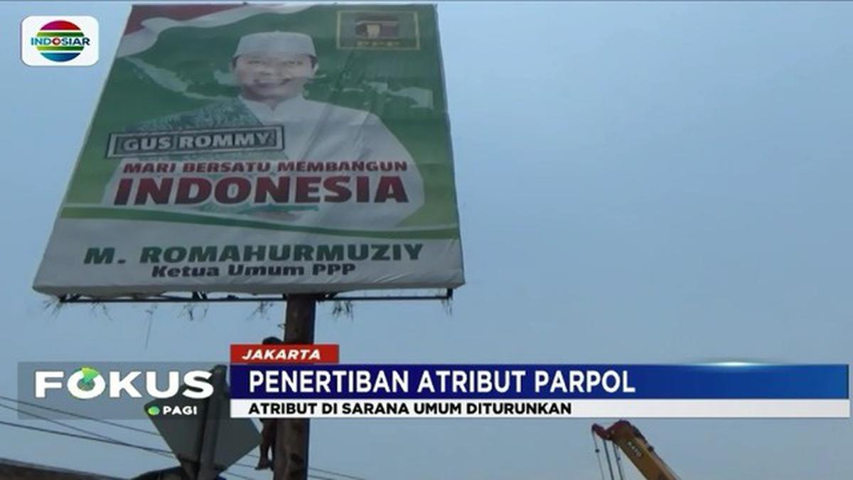 Panwaslu Dan Satpol Pp Jakut Tertibkan Atribut Parpol News 