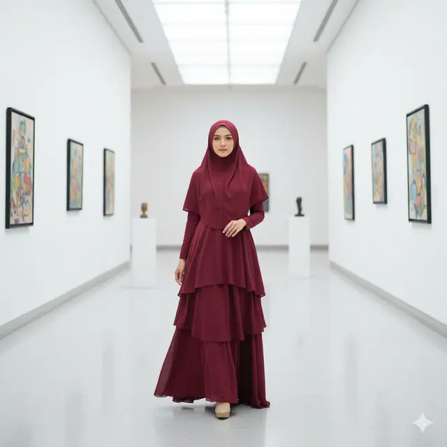 Gamis Set Hijab Syar'i Terbaru 2025