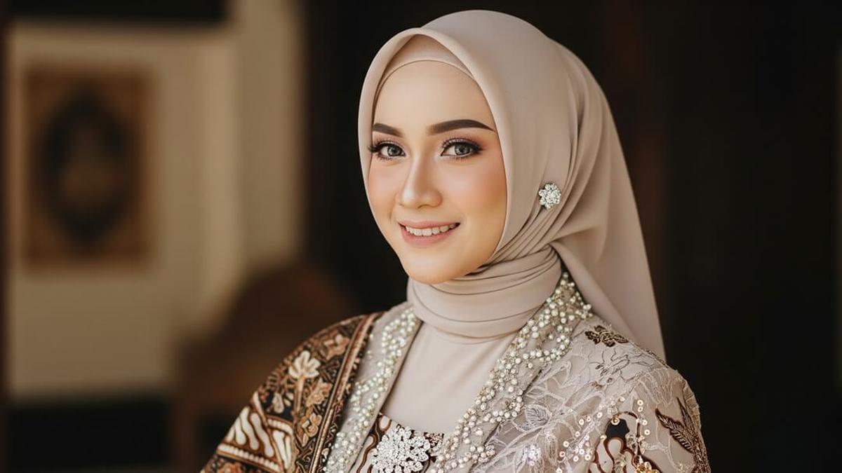 7 Gamis Batik Payet Mewah Tapi Tetap Ringan, Tampil Anggun Tanpa Beban