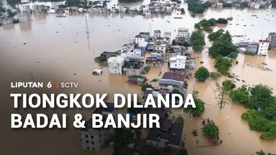 Dampak Topan Maysak, Waduk Jebol di Nanning Picu Banjir Besar