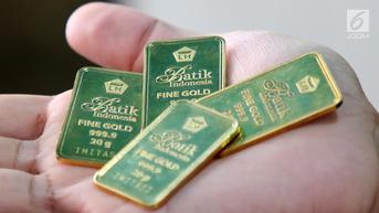 Harga Emas Antam Hari Ini Lebih Murah Rp 2.000 per Gram