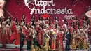 Dalam panggung megah malam puncak Puteri Indonesia 2017 sempat terjadi kesalahan teknis dalam mengumumkan pemenang. Bunga pun sempat disebut menjadi Runner Up 2 dengan gelar Puteri Pariwisata 2017. (Nurwahyunan/Bintang.com)