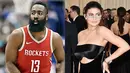 Kylie Jenner dan Travis Scott mungkin membuat penggemar bahagia karena hadir di pertandingan Basket Rockets dan Golden State Warrior. (REX/Shutterstock/HollywoodLife)