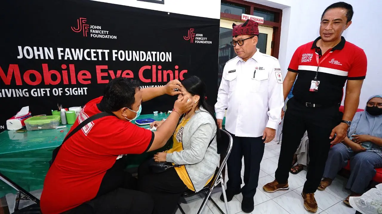 PMI Banyuwangi dan JFF Gelar Operasi Katarak Gratis Bagi 300 Masyarakat