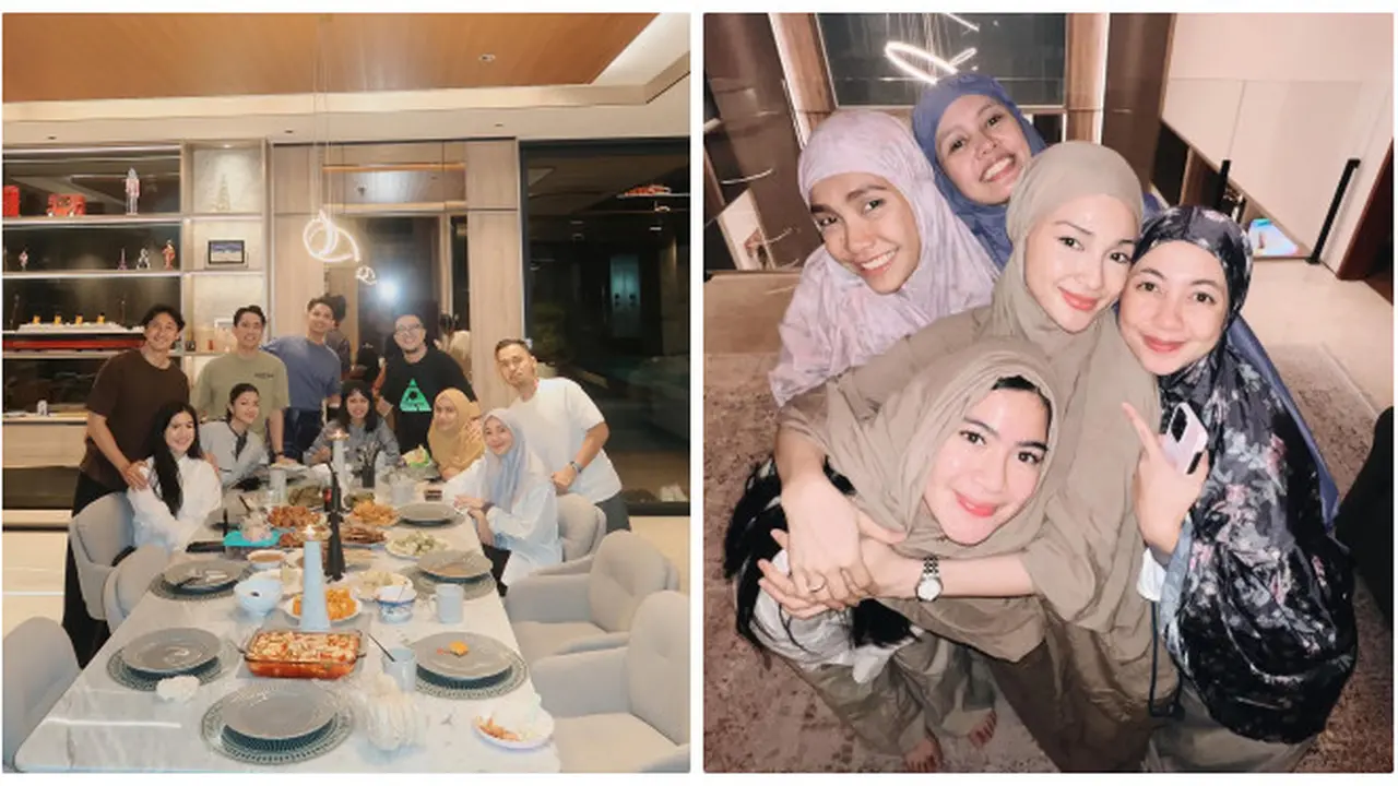 6 Potret Felicya Angelista Bukber Bareng Teman Muslim, Menghargai Keyakinan Masing-masing