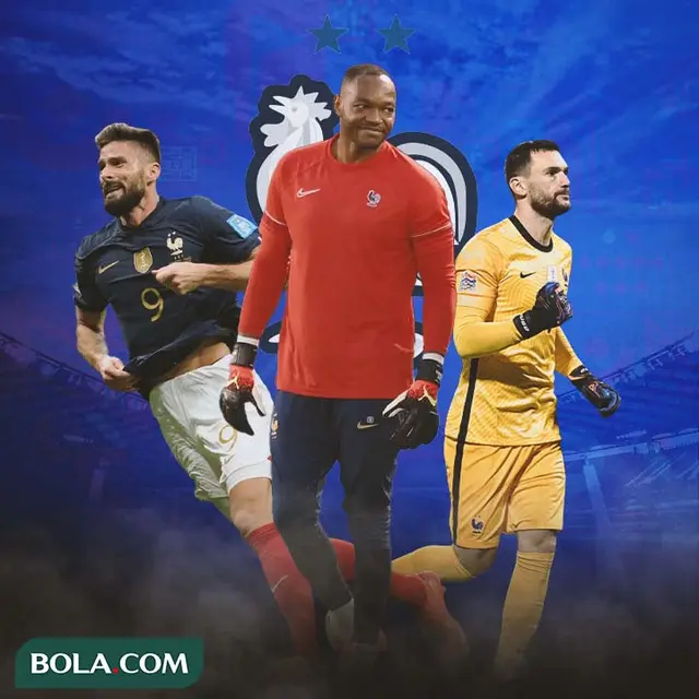 Timnas Prancis - Steve Mandanda, Olivier Giroud, Hugo Lloris