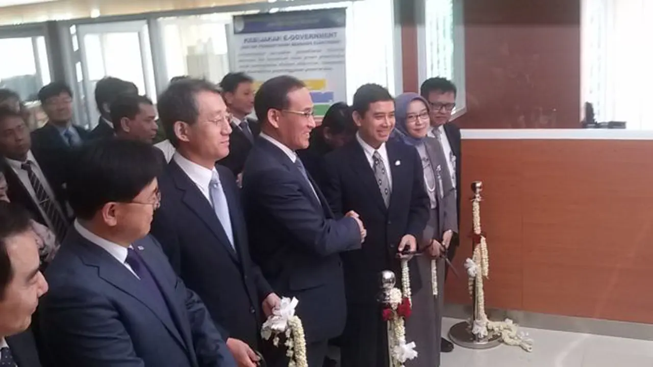 Peresmian Kerjasama Pembangunan e-government cooperation center antara Indonesia dengan Korea Selatan. 